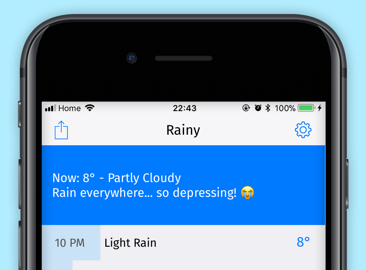 Screenshot of Rainy